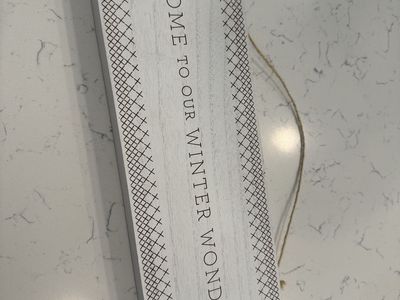 Welcome To Our Winter Wonderland Hanging Wooden Sign
