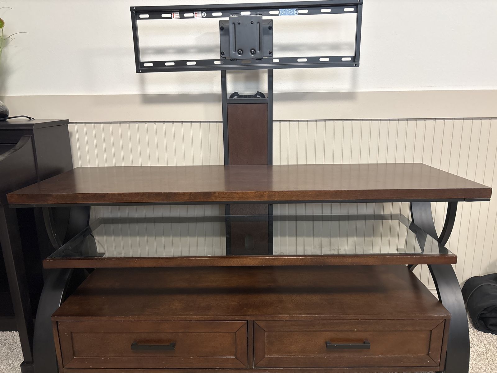 Modern TV Stand w/ Swivel Mount