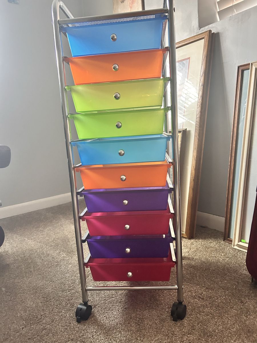 Multi colored drawers