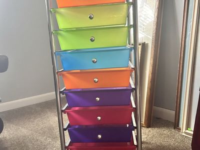Multi colored drawers