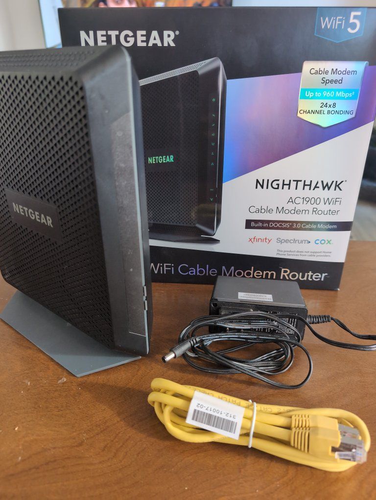Netgear Nighthawk AC1900 WiFi Cable Modem Router