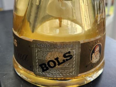 Rare antique BOLS bottle w/dancing ballerina