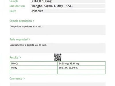 Peptides 3mg vials and cases