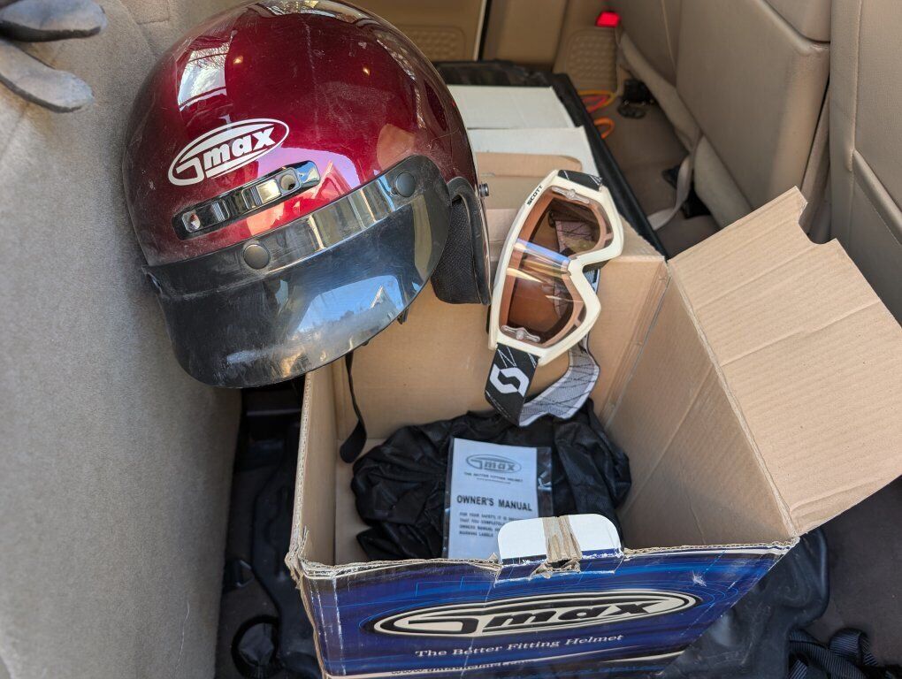 Gmax Helmets and Scott Goggles