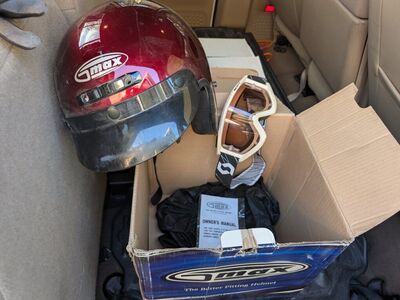 Gmax Helmets and Scott Goggles