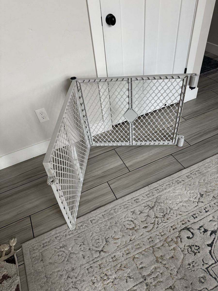 North States MyPet Gray Two-Panel Petyard Extension for Dog Playpen