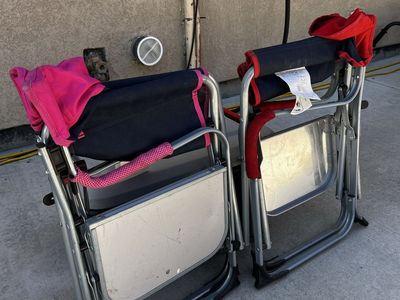 Two kids camping chairs