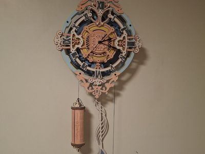 wall clock w/ pendulum