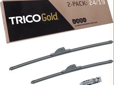 TRICO Gold All-Weather Wiper Blades, 2-Pack (24"/19") - Compatible with Multiple Arm Types