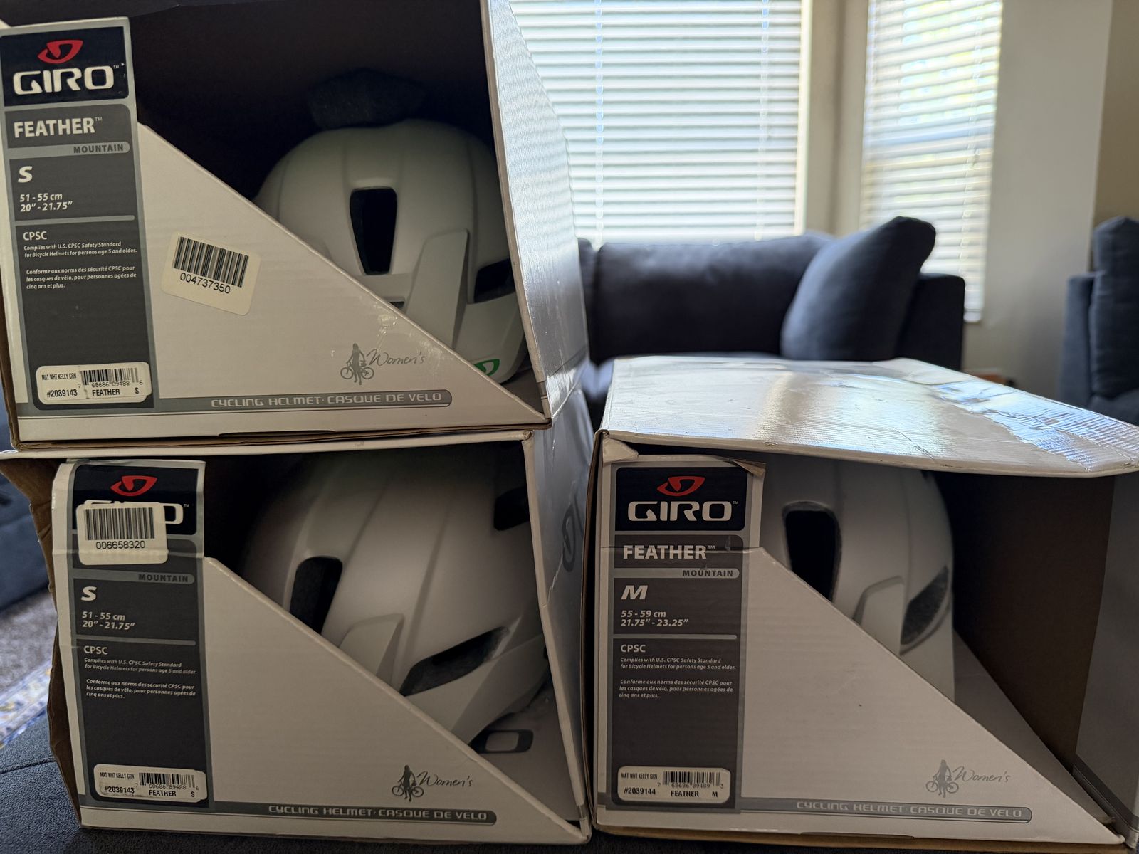 Brand New Giro Helmet - Feather - White - Size M or Size Small - Womens