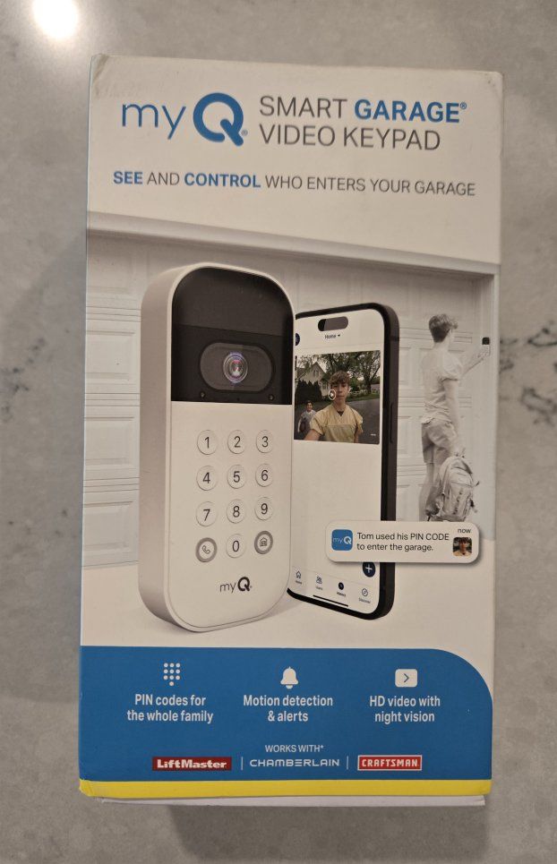 My Q Smart Garage Door Video Keypad