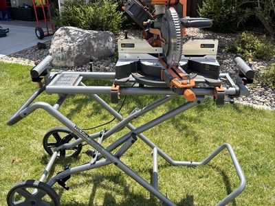 RIDGID Sliding Compound Miter Saw + RIDGID Stand