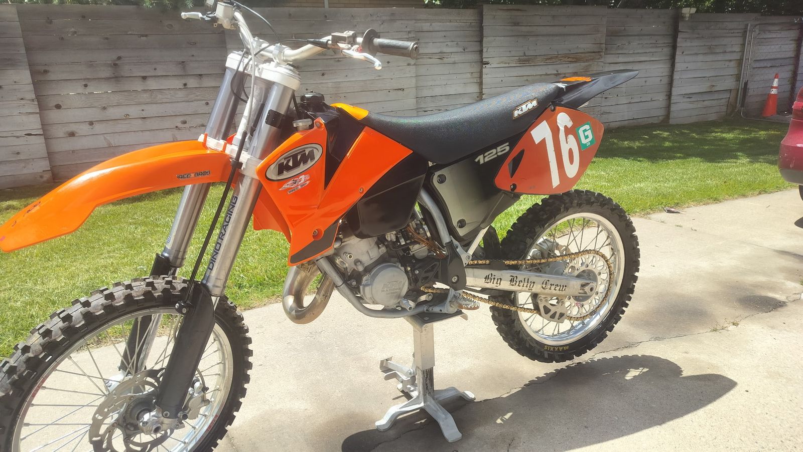 KTM 125 SX Dirt Bike - Orange/Black, #76