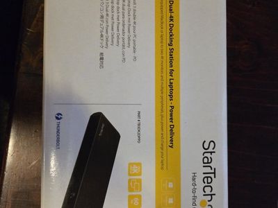 StarTech.com Thunderbolt 3 Dual-4K Docking Station for Laptops - Power Delivery (TB3DK2DPPD)