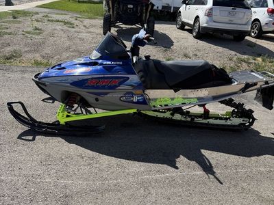 Polaris 800 RMK Snowmobile - Blue/Grey Rocky Mountain King