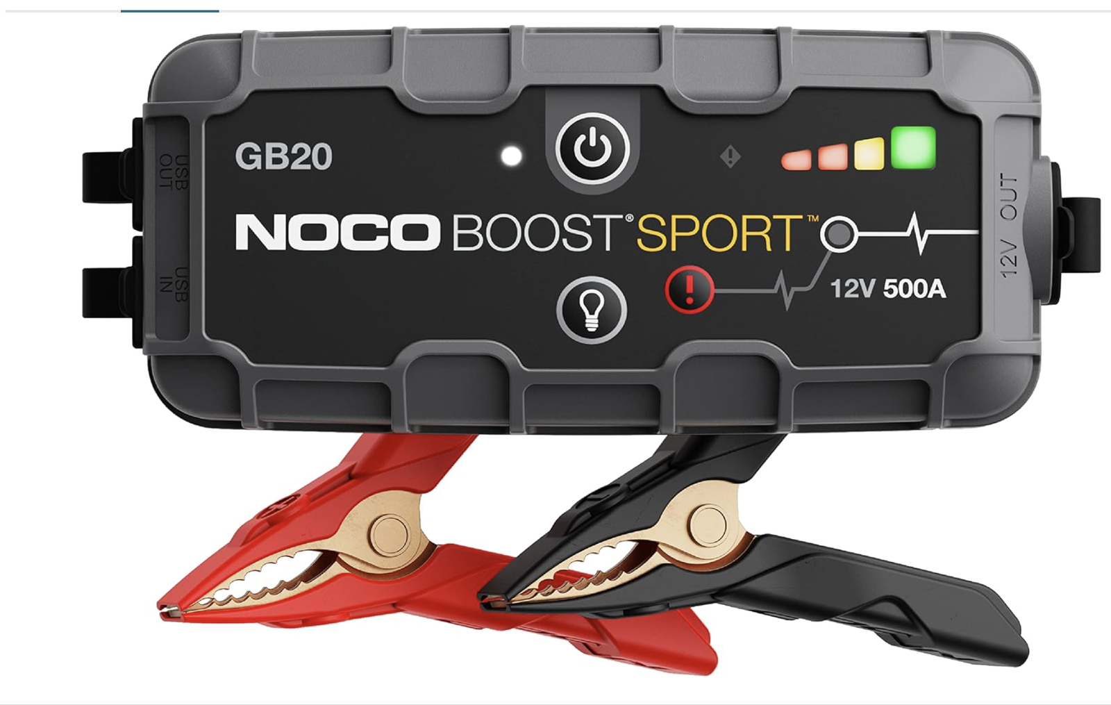 New in box NOCO Boost GB20: 500A UltraSafe Jump Starter – 12V Lithium Battery Booster Pack
