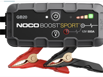 New in box NOCO Boost GB20: 500A UltraSafe Jump Starter – 12V Lithium Battery Booster Pack