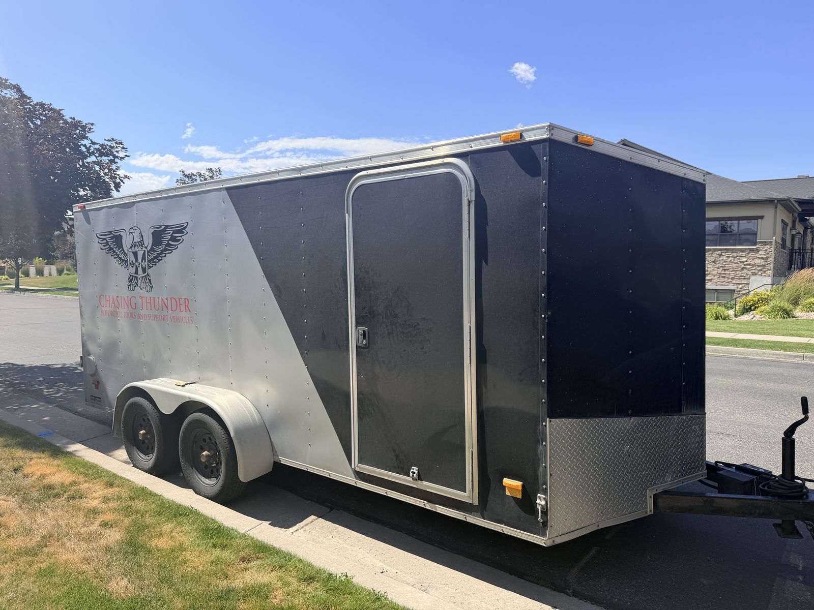 Chasing Thinder Motorcycle Transport Trailer Renta