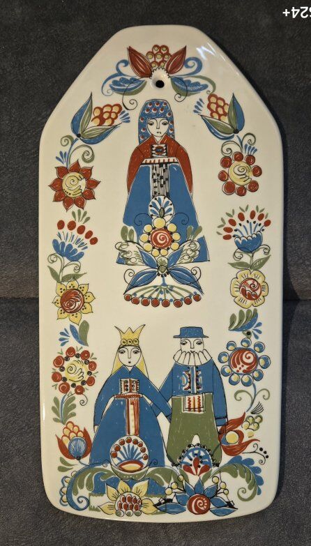 Vintage Norwegian Figgjo Flint Cutting Board or Serving Tray the Saga Series