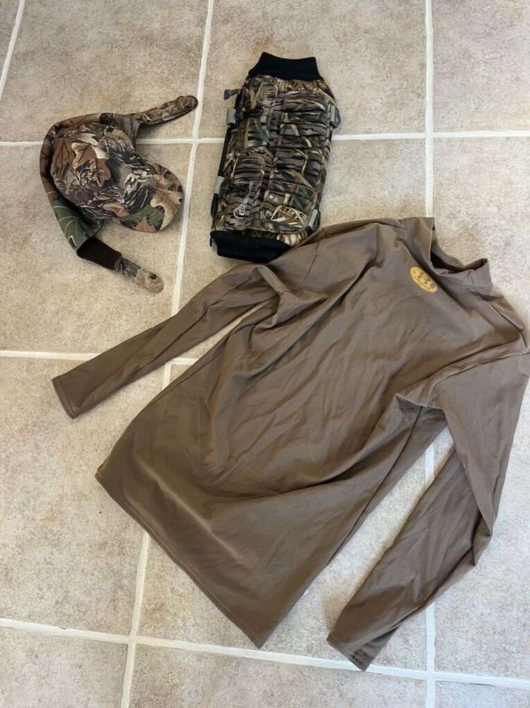 Duck Hunting Set Hat M Top XL