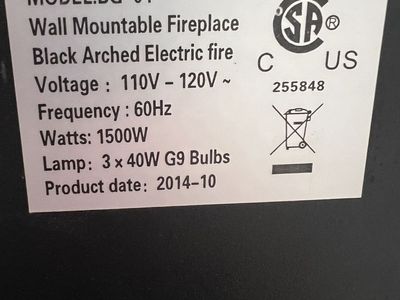 LED Electric Fireplace