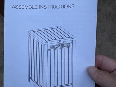 Outdoor Parcel Delivery Box - Secure Package Drop Off, Weatherproof Design, Easy Assembly
