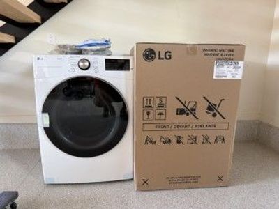 LG Front Load Washer & Dryer - White (Brand New - Never Used)