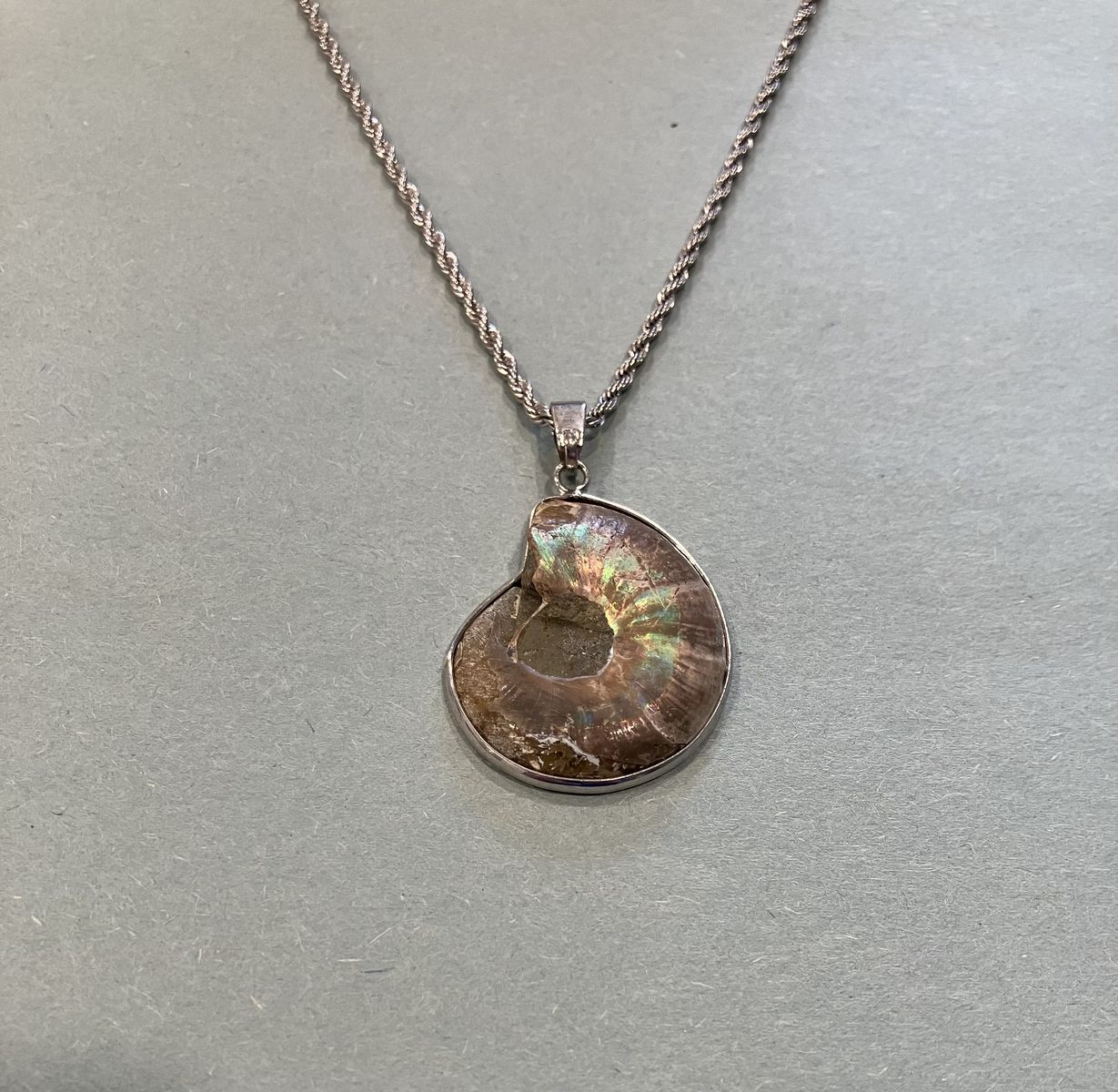 Silver Necklace Shell Pendant