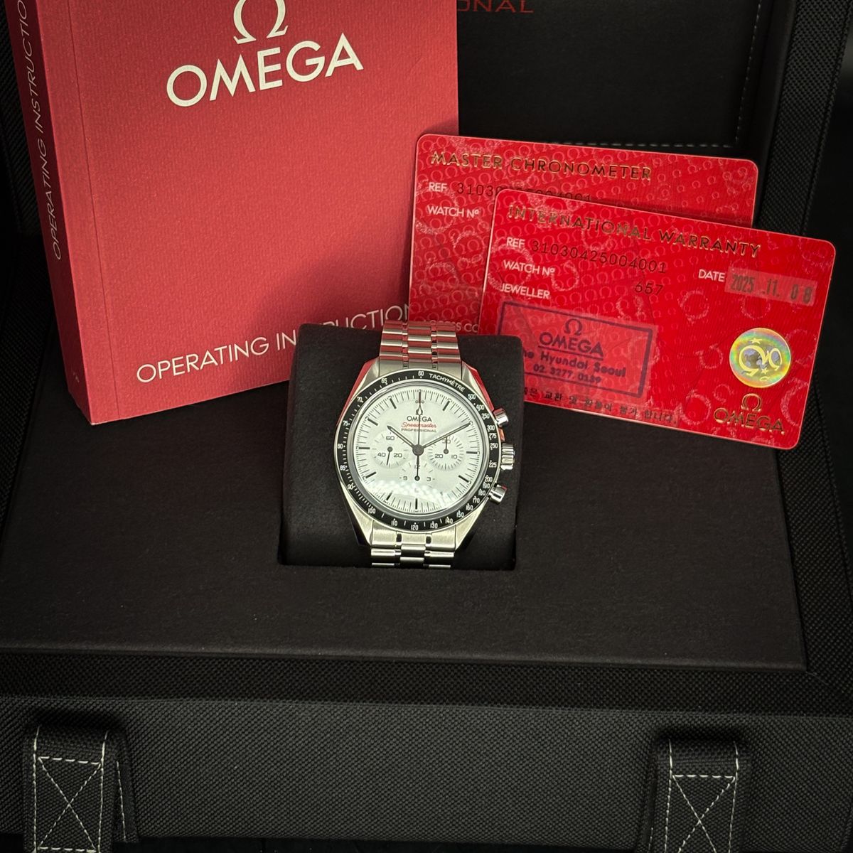 2025 UNWORN OMEGA SPEEDMASTER WHITE DIAL 310.30.42.50.04.001