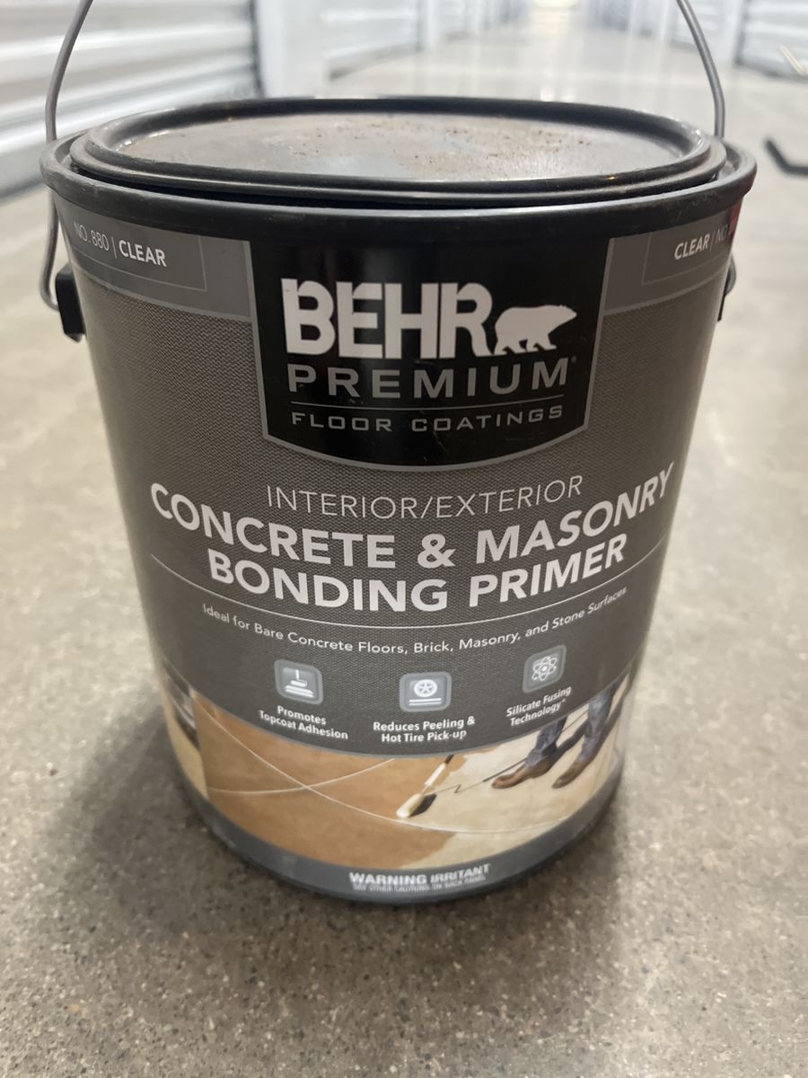 BEHR Premium Interior/Exterior Concrete & Masonry Bonding Primer - Clear, 1 Gallon