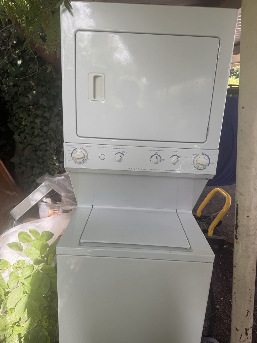 Frigidaire stacked laundry center