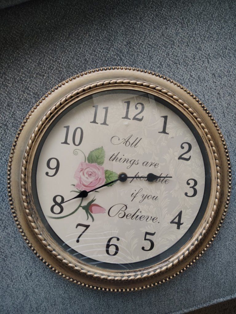 Gently used wall clock
