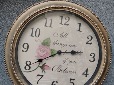 Gently used wall clock
