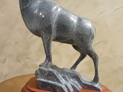 Robert Duerloo Bighorn "Alone" Sculpture