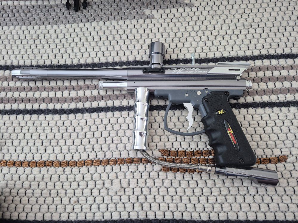 paintball gun and gear