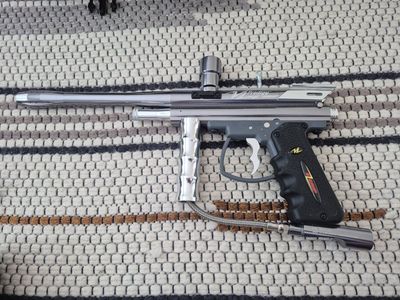 paintball gun and gear