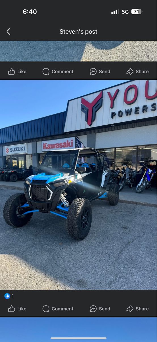 Polaris RZR Turbo S Utility Vehicle UTV Side-by-Side
