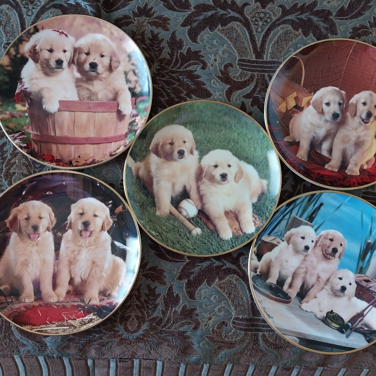 Vintage  Franklin mint heirloom Collector Plates