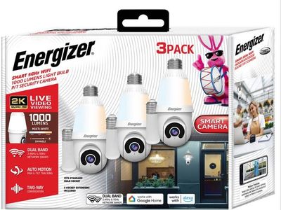 Energizer E0P1-1003 Light Bulb Security Camera, 3-count 8498203 #106849