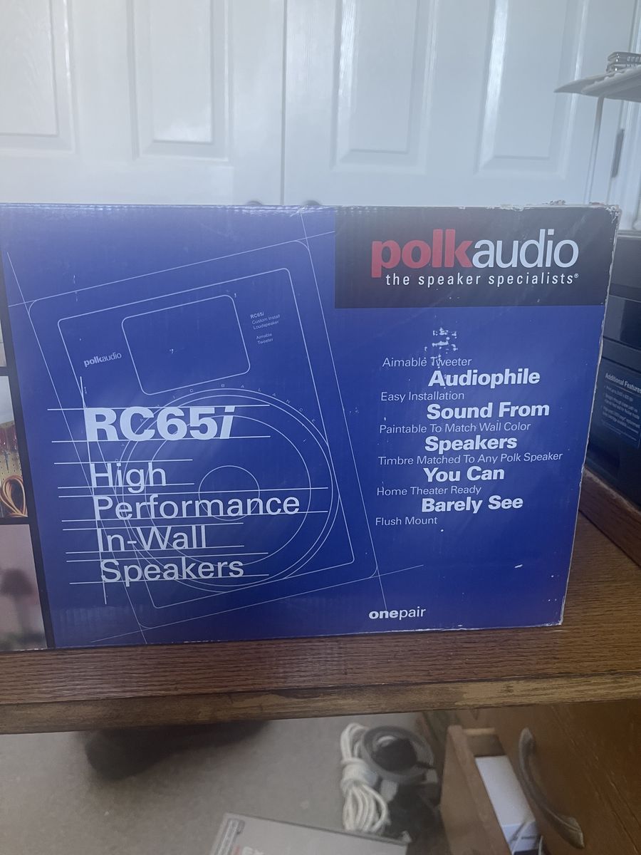 Polk Audio RC65i In-Wall Speakers – New in Box