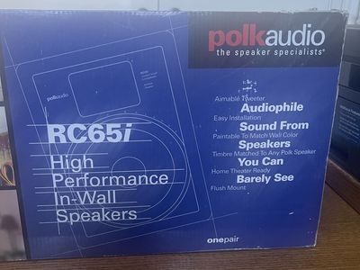 Polk Audio RC65i In-Wall Speakers – New in Box