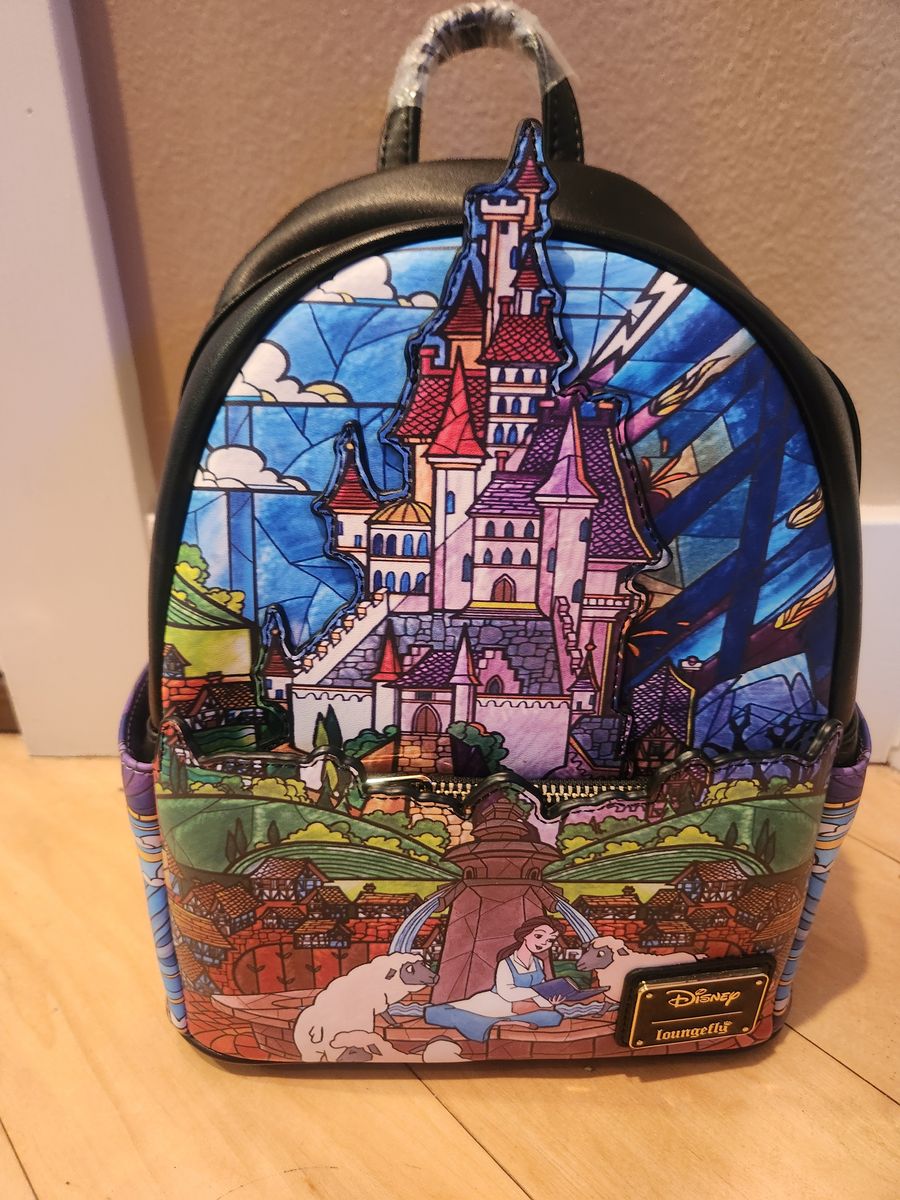 Disney Belle Stained Glass Loungefly Backpack
