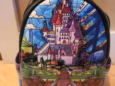 Disney Belle Stained Glass Loungefly Backpack