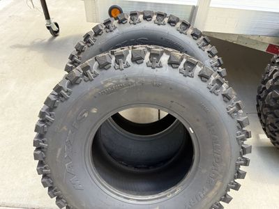 New Tires Maxxis Rampage Fury 32 x 10.00 R15 Polaris Pro R Takeoffs