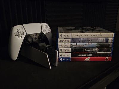 6 PS5 Games + Playstation 5 Controller (Check Description)