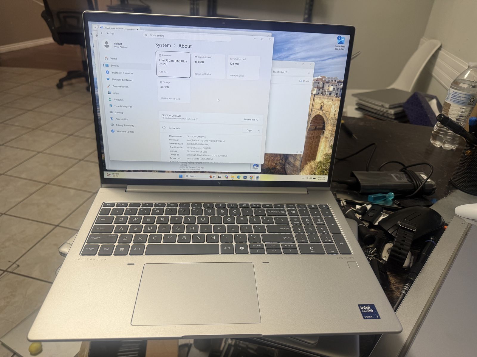 INSANE DEAL ON BUSINESS CLASS HP  ULTRA 7 PROCESSOR 16GB 512GB 2+YEARS REMAINING ON FACTORY WARRANTY