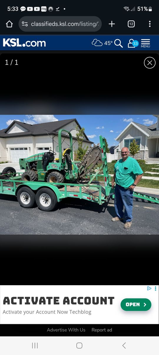 Rent my trencher and me to run it!