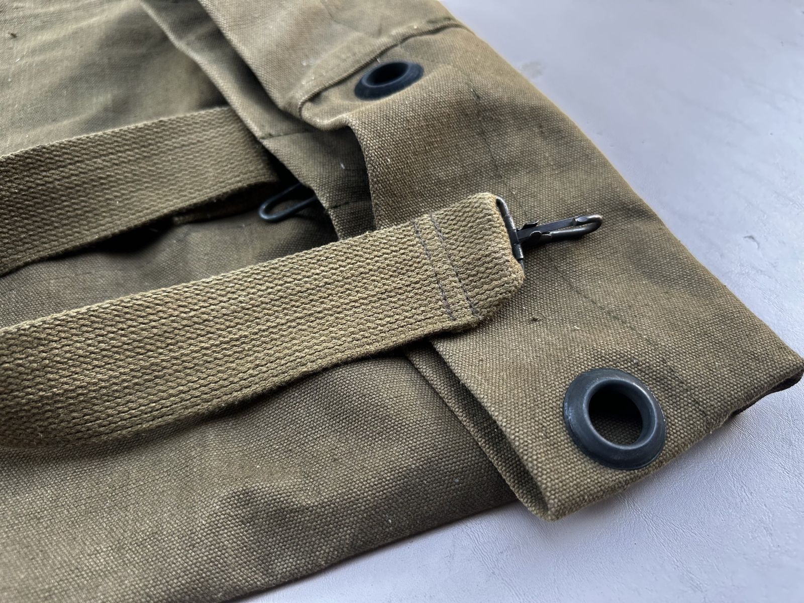 Vintage Military Duffle Bag US Army Marines Green Canvas Sea Bag