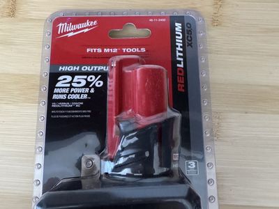 Milwaukee M12 REDLITHIUM XC5.0 High Output Battery (48-11-2450) - New & Sealed