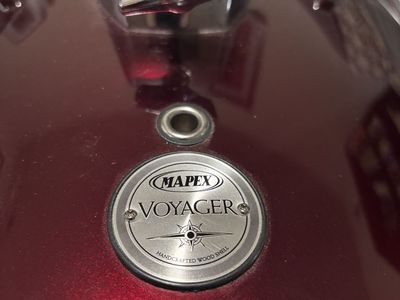 Mapex Voyager 5-piece Fusion Drum Set with cases and Cymbals